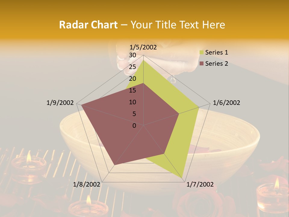 Lifestyle Brown Candles PowerPoint Template