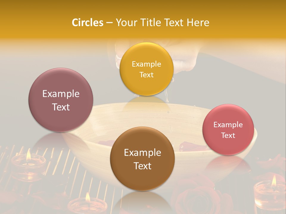 Lifestyle Brown Candles PowerPoint Template