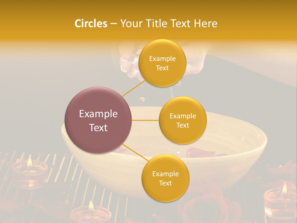 Lifestyle Brown Candles PowerPoint Template