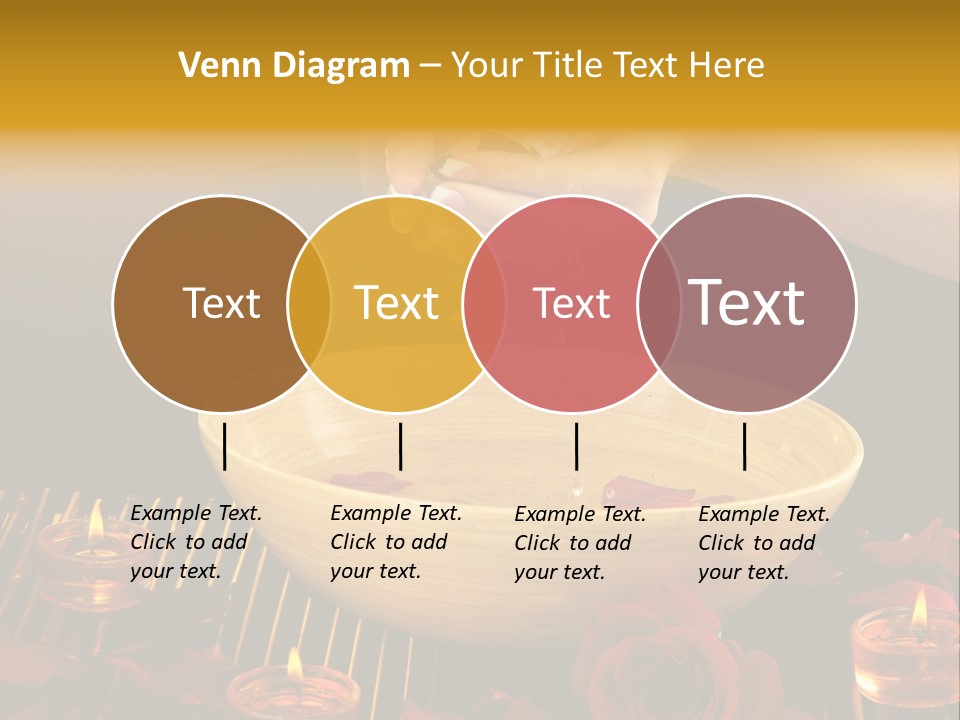 Lifestyle Brown Candles PowerPoint Template