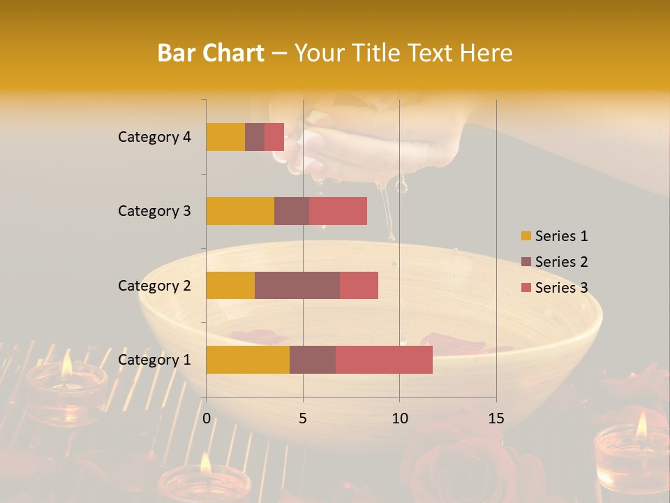 Lifestyle Brown Candles PowerPoint Template