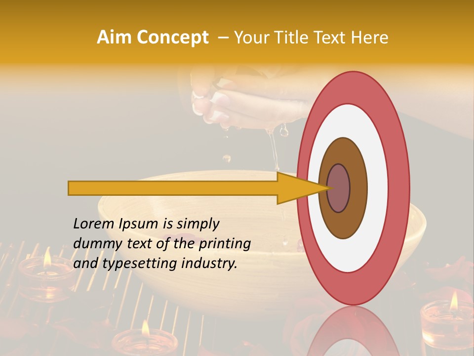 Lifestyle Brown Candles PowerPoint Template