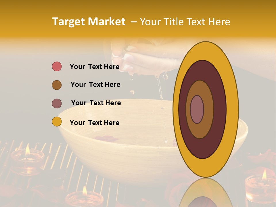 Lifestyle Brown Candles PowerPoint Template