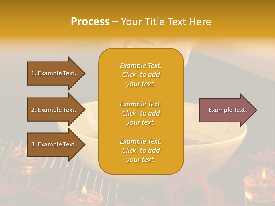 Lifestyle Brown Candles PowerPoint Template