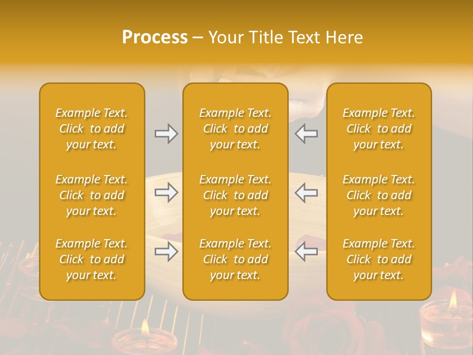 Lifestyle Brown Candles PowerPoint Template