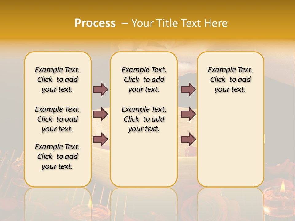 Lifestyle Brown Candles PowerPoint Template