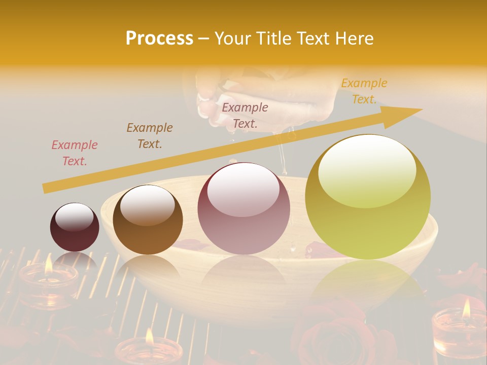 Lifestyle Brown Candles PowerPoint Template