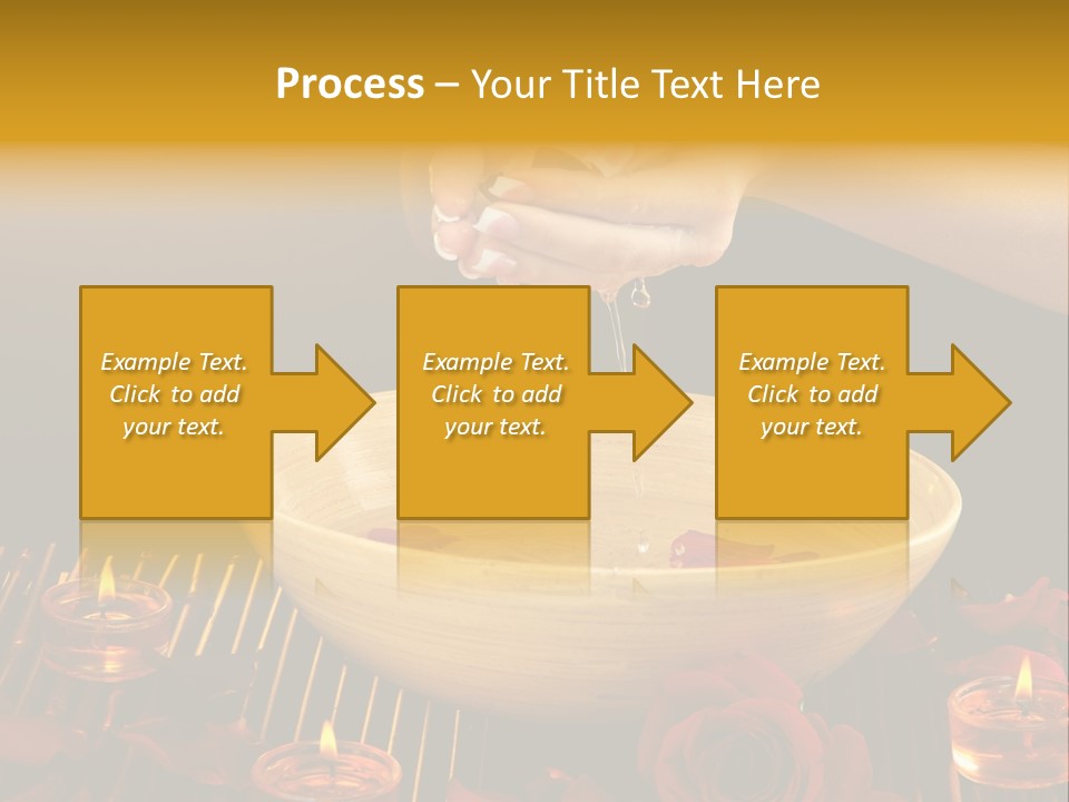 Lifestyle Brown Candles PowerPoint Template