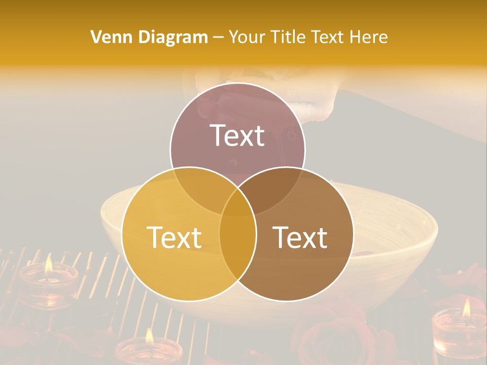 Lifestyle Brown Candles PowerPoint Template