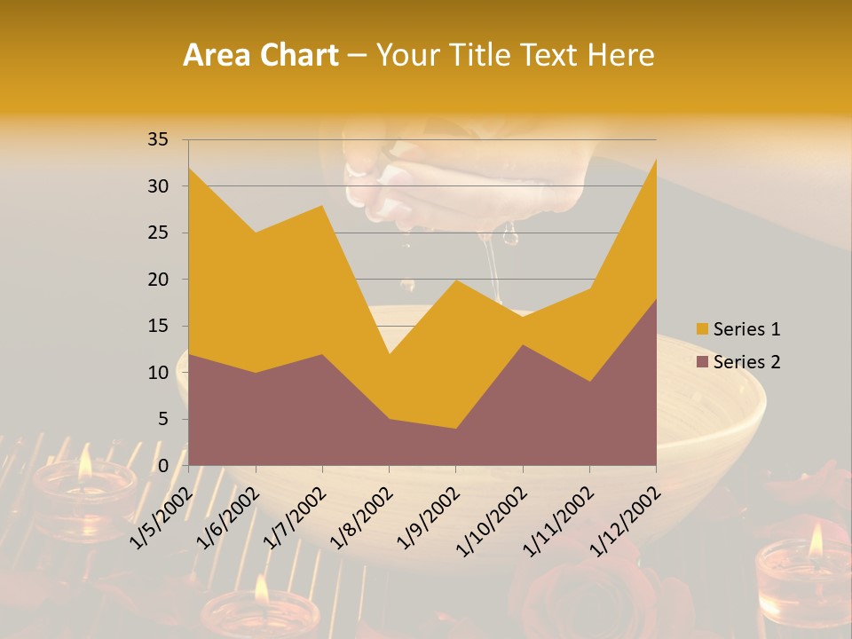Lifestyle Brown Candles PowerPoint Template