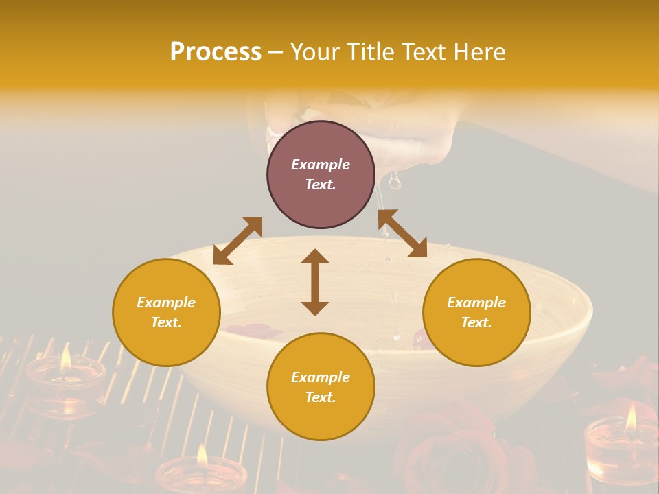 Lifestyle Brown Candles PowerPoint Template