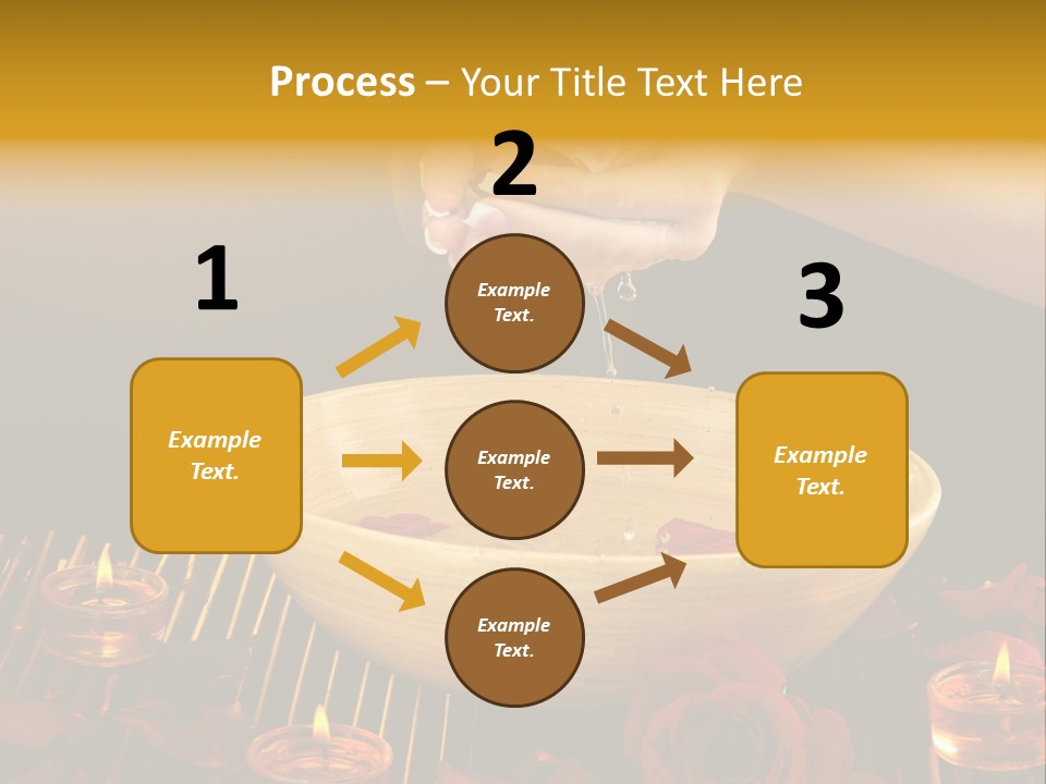 Lifestyle Brown Candles PowerPoint Template