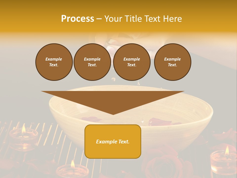 Lifestyle Brown Candles PowerPoint Template