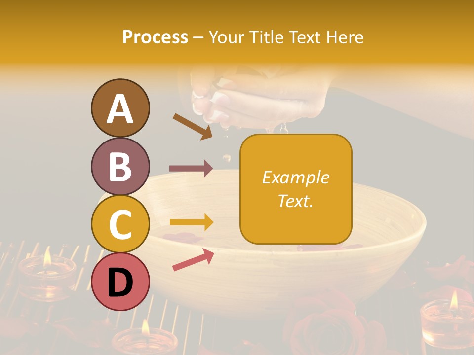 Lifestyle Brown Candles PowerPoint Template