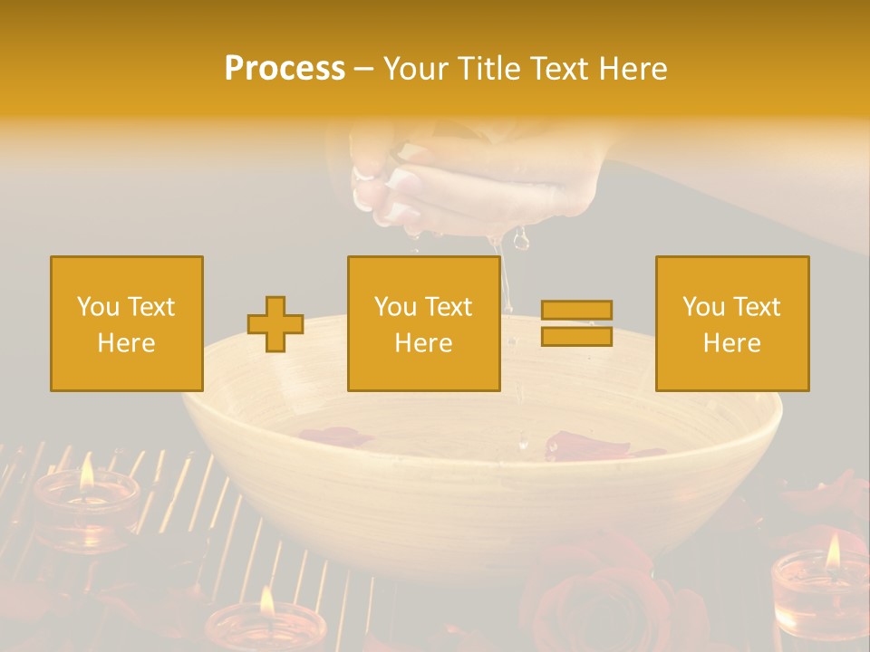 Lifestyle Brown Candles PowerPoint Template