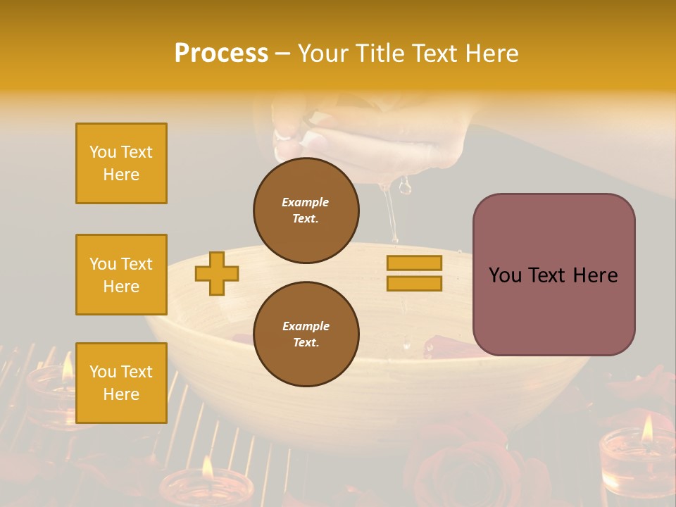 Lifestyle Brown Candles PowerPoint Template