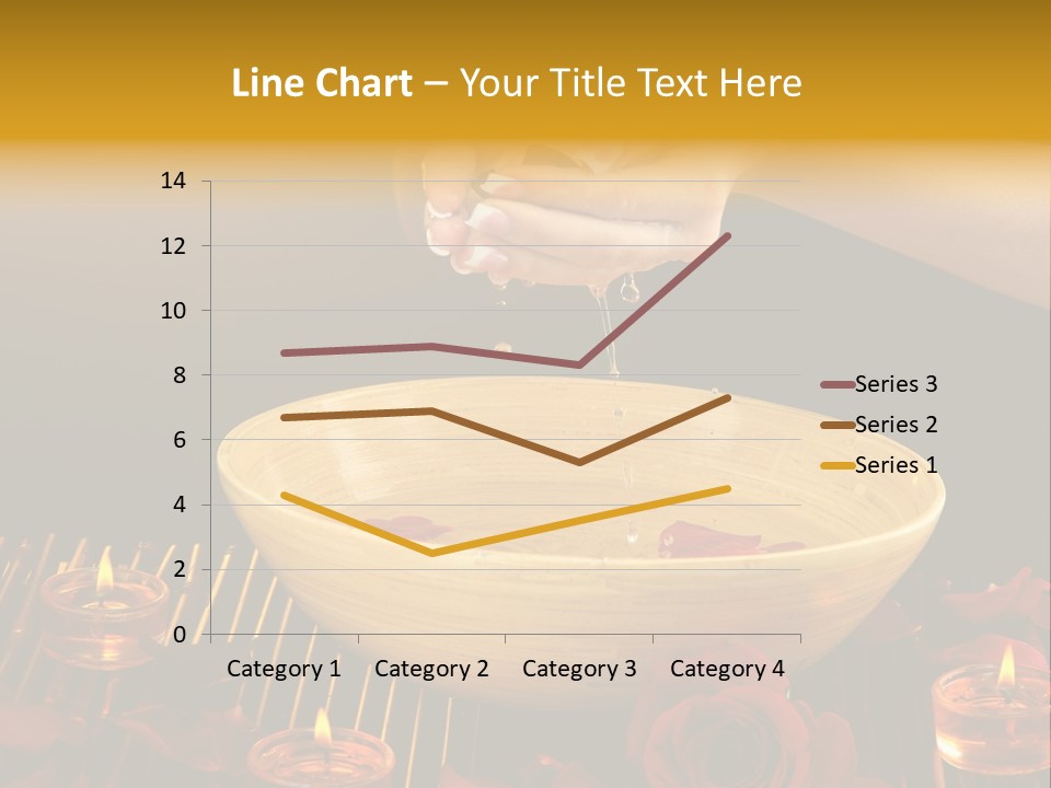 Lifestyle Brown Candles PowerPoint Template