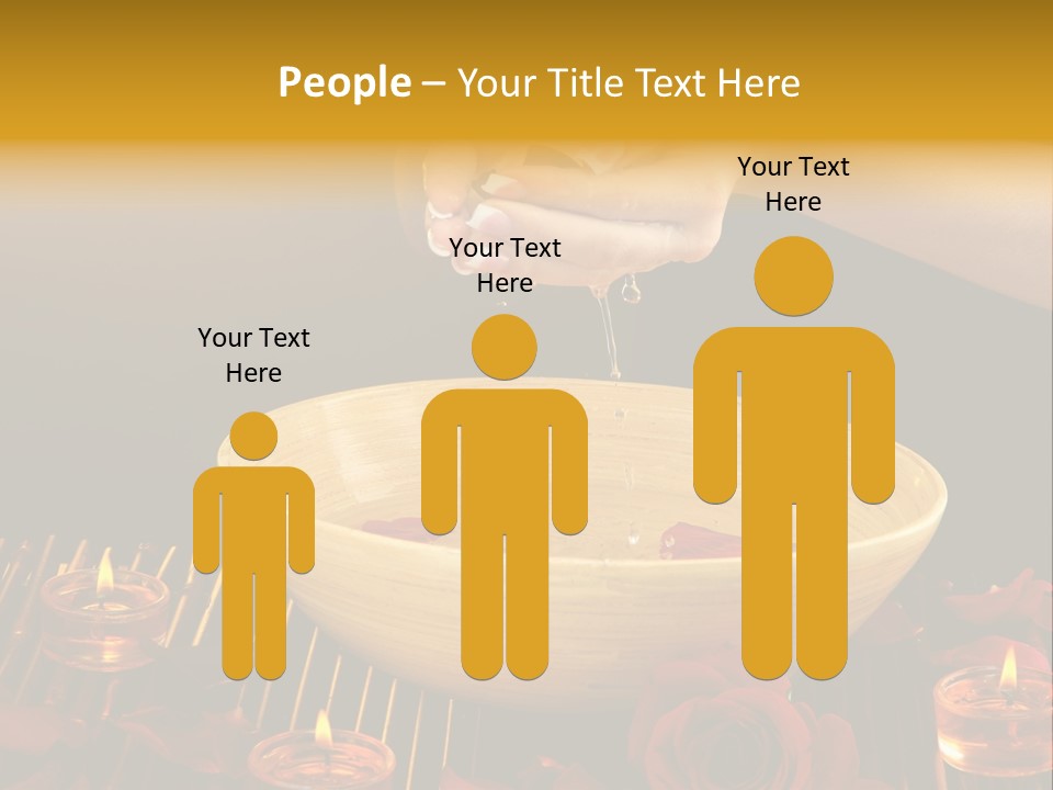 Lifestyle Brown Candles PowerPoint Template