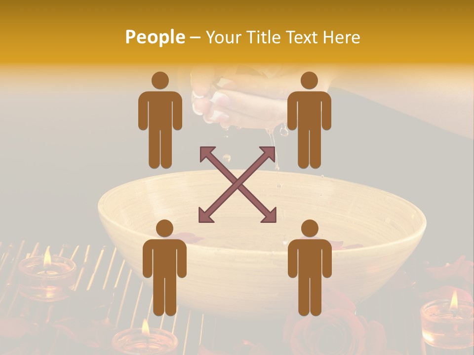 Lifestyle Brown Candles PowerPoint Template