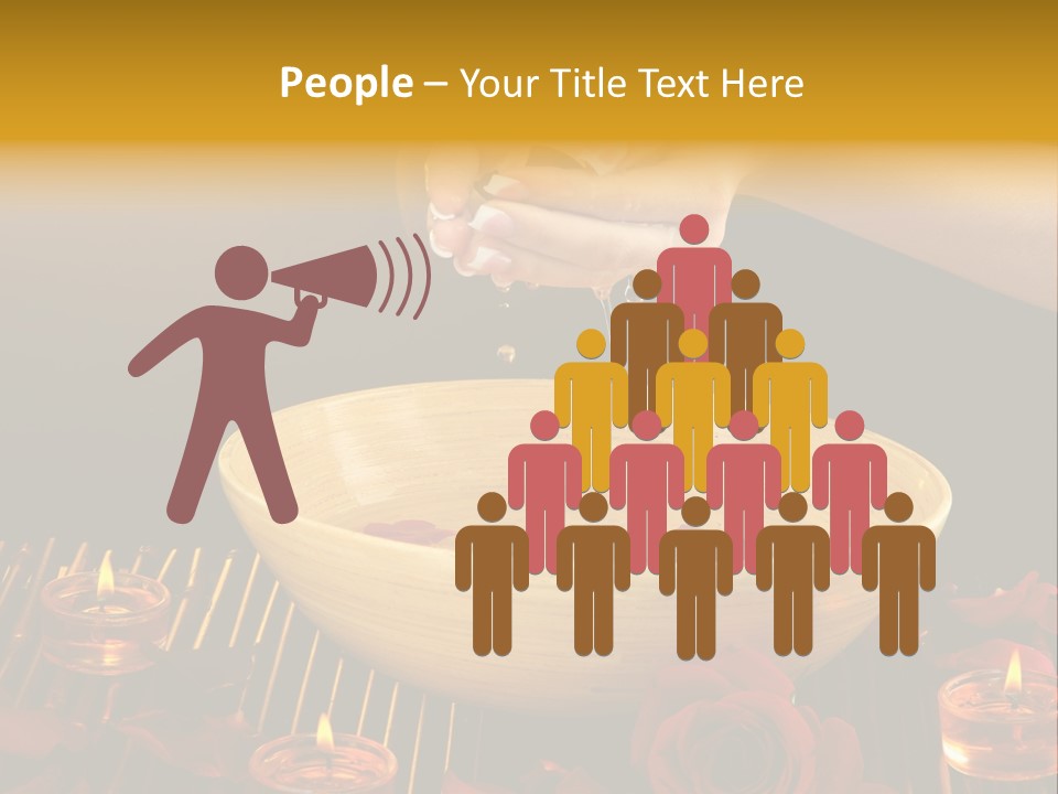 Lifestyle Brown Candles PowerPoint Template