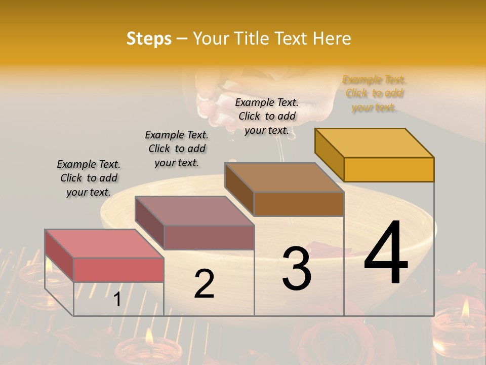 Lifestyle Brown Candles PowerPoint Template