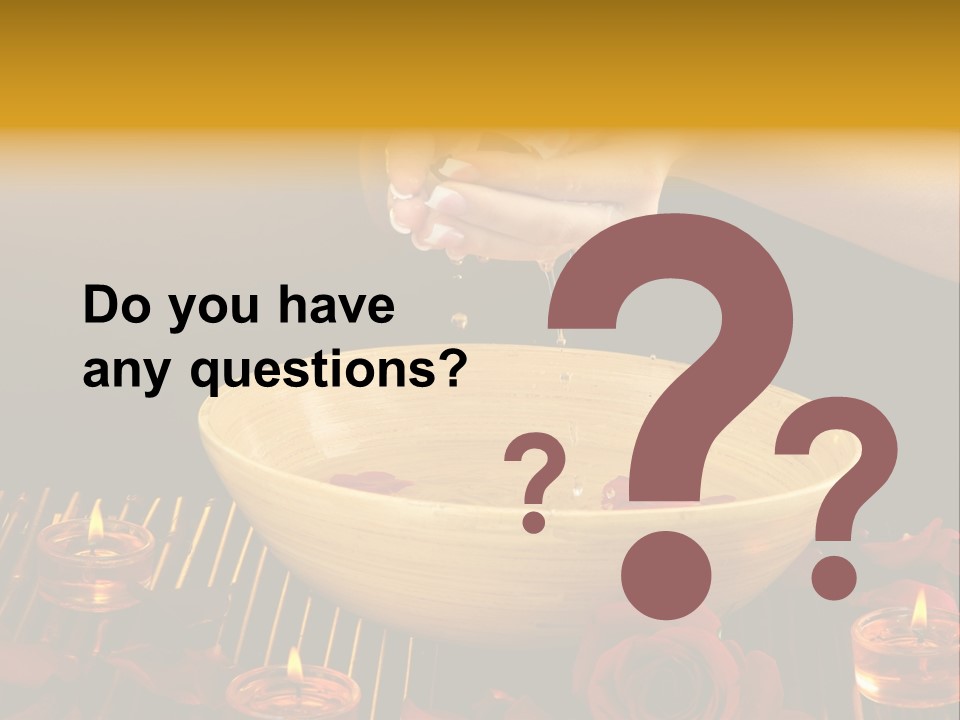 Lifestyle Brown Candles PowerPoint Template