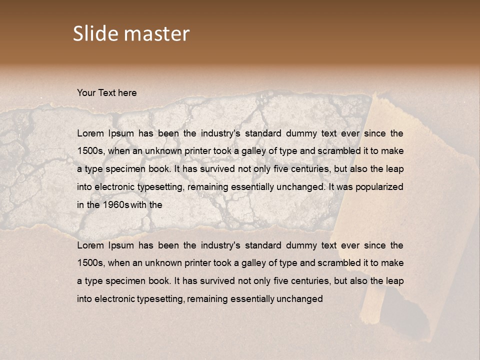 Hidden Grass Torn PowerPoint Template