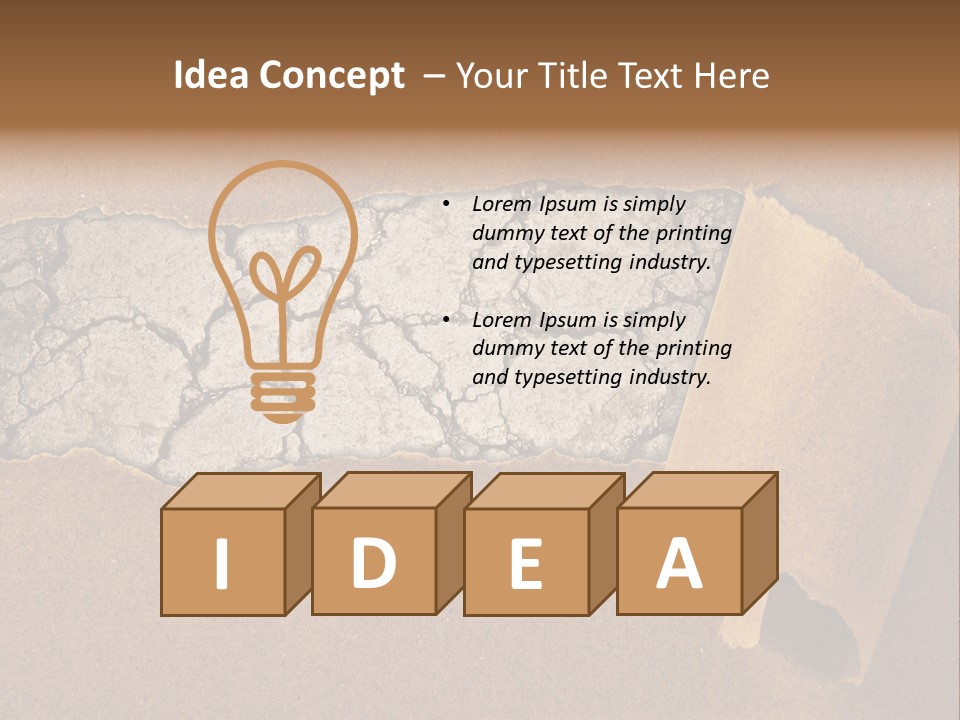 Hidden Grass Torn PowerPoint Template