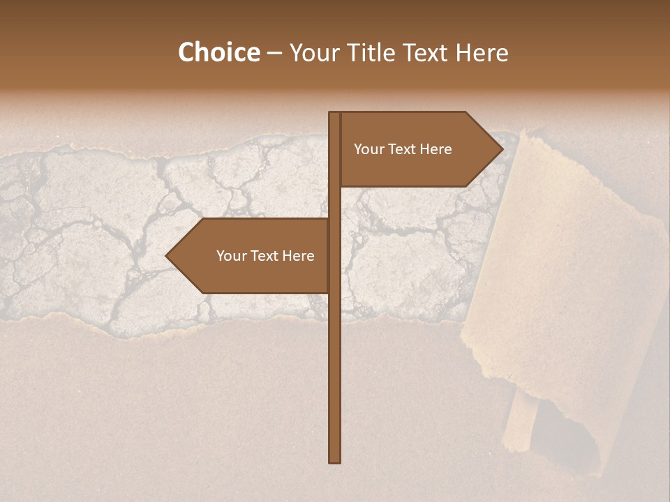 Hidden Grass Torn PowerPoint Template