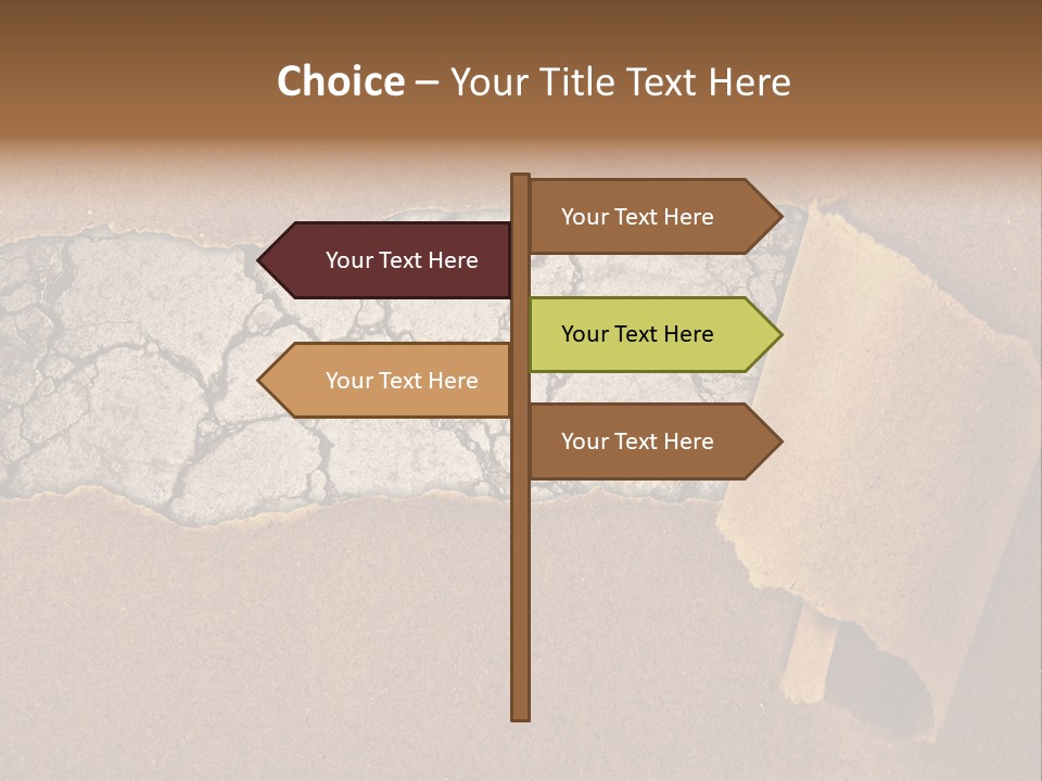 Hidden Grass Torn PowerPoint Template