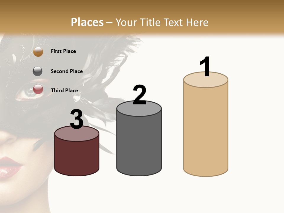 Woman Beautiful Black PowerPoint Template