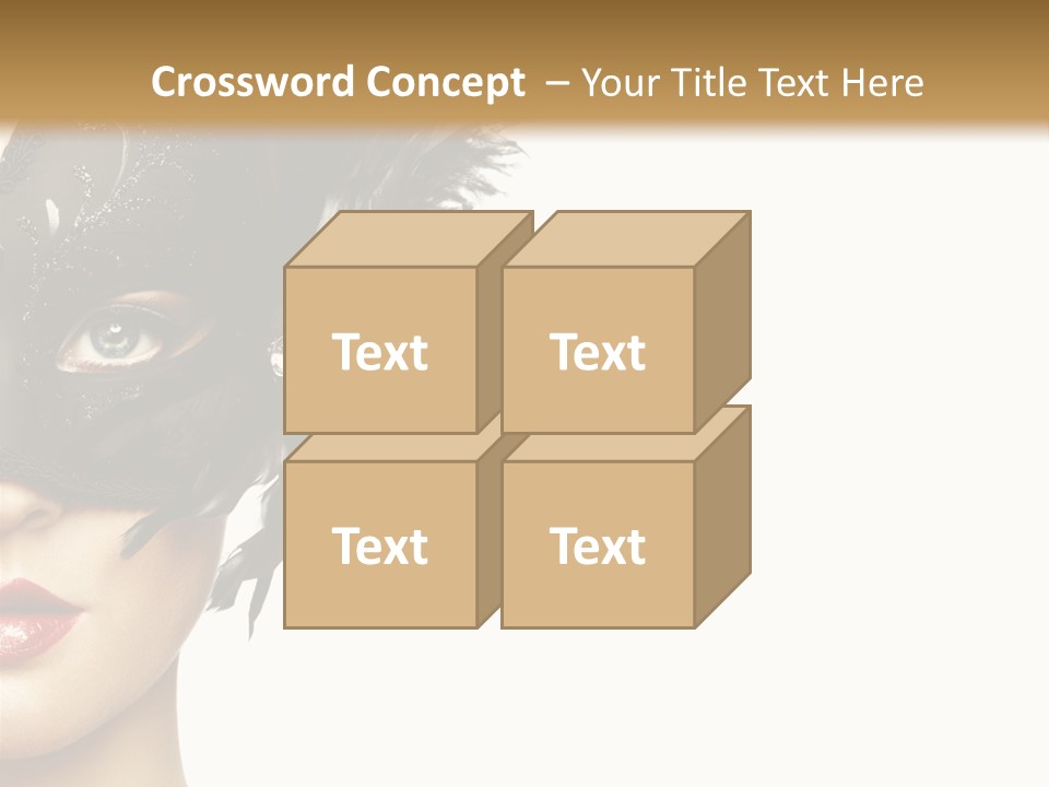 Woman Beautiful Black PowerPoint Template