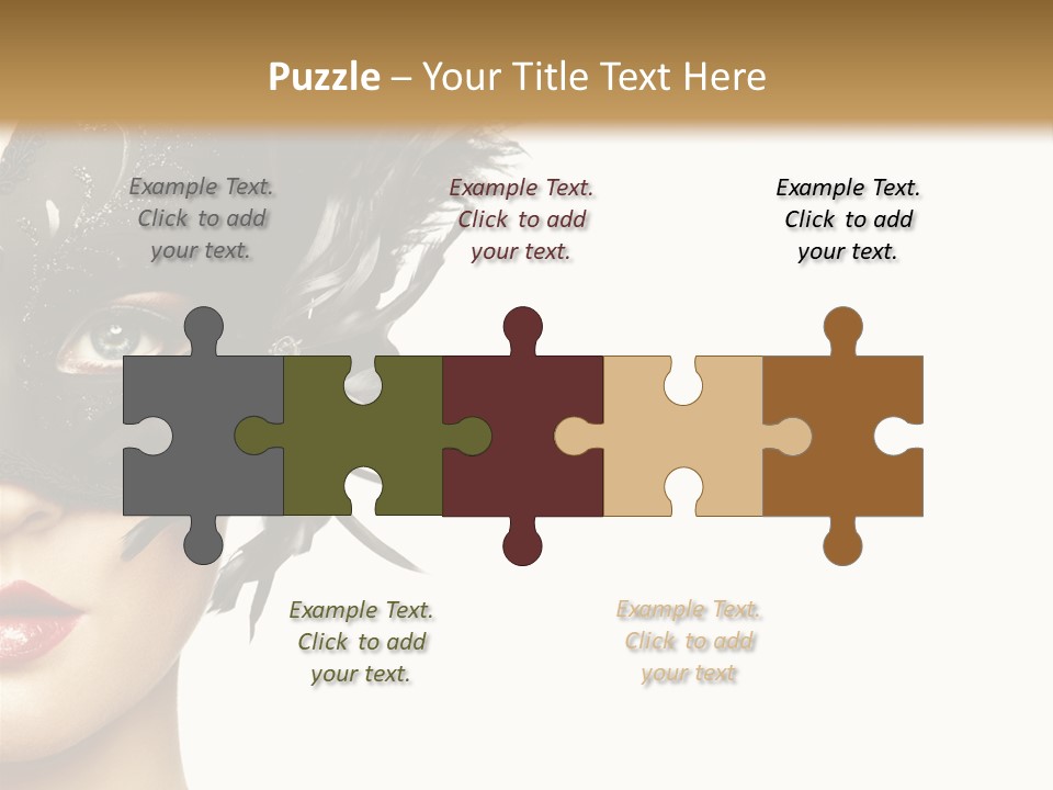 Woman Beautiful Black PowerPoint Template