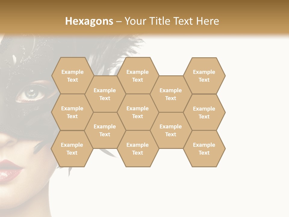 Woman Beautiful Black PowerPoint Template