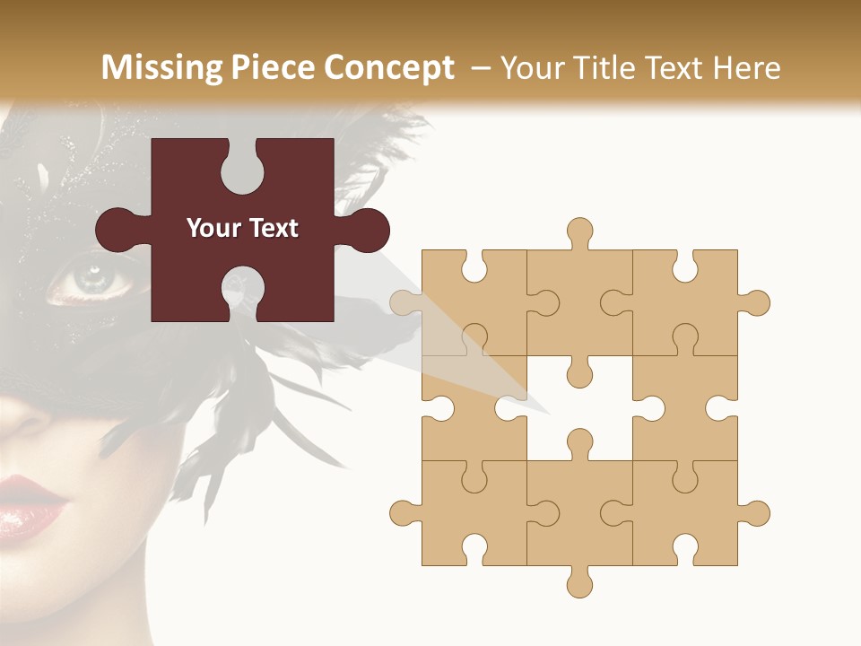 Woman Beautiful Black PowerPoint Template