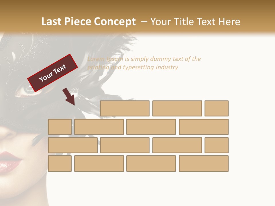 Woman Beautiful Black PowerPoint Template