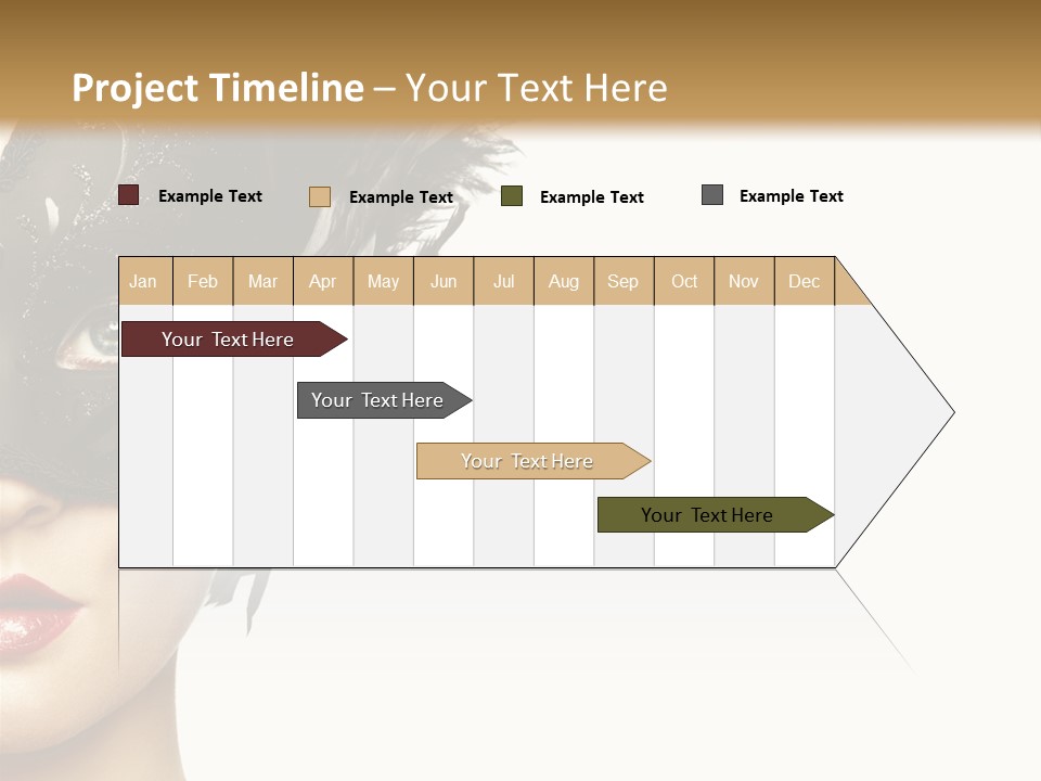 Woman Beautiful Black PowerPoint Template