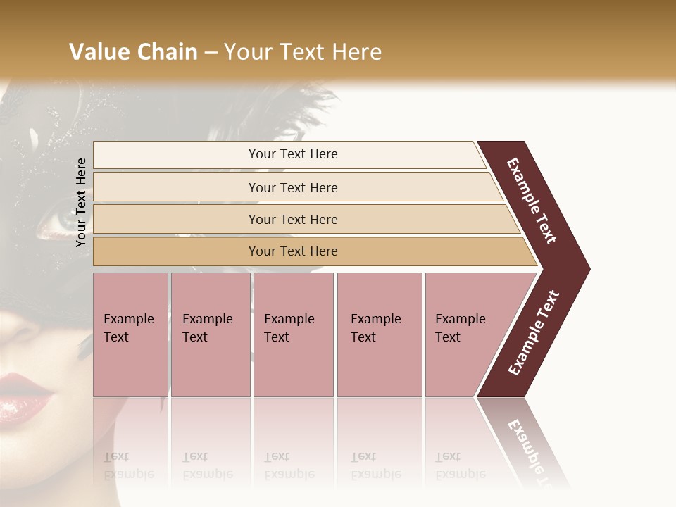 Woman Beautiful Black PowerPoint Template