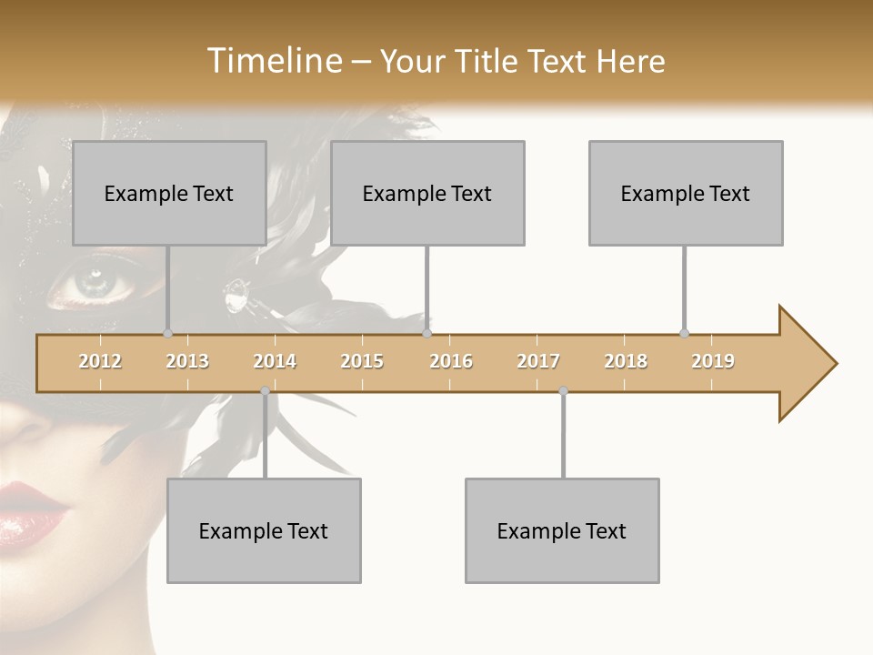 Woman Beautiful Black PowerPoint Template