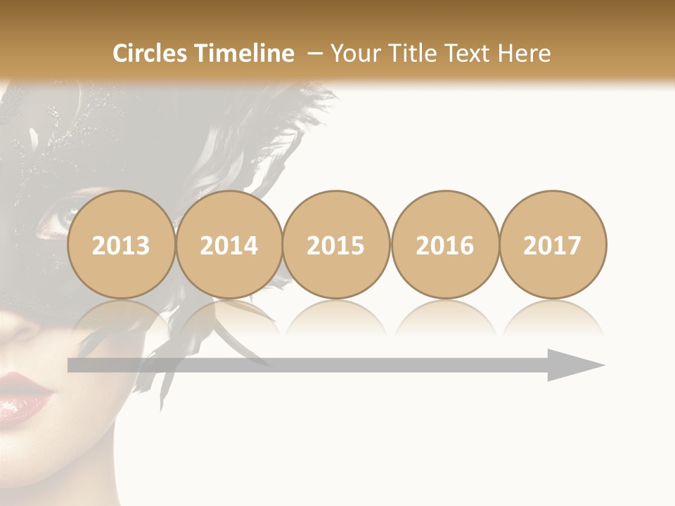 Woman Beautiful Black PowerPoint Template