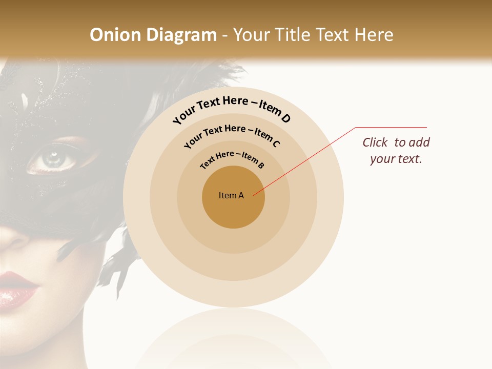 Woman Beautiful Black PowerPoint Template