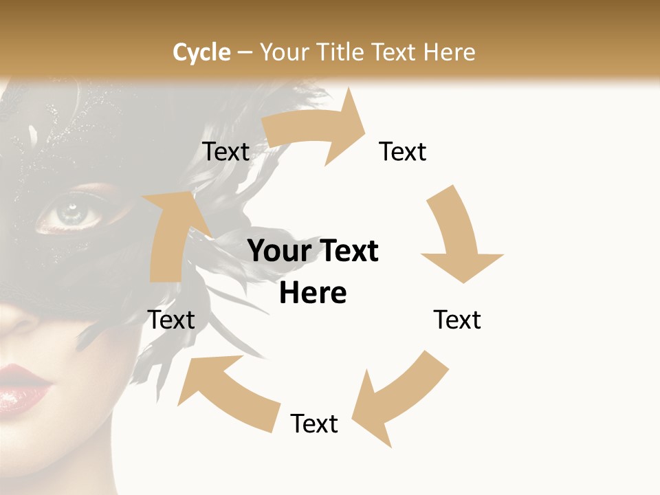 Woman Beautiful Black PowerPoint Template
