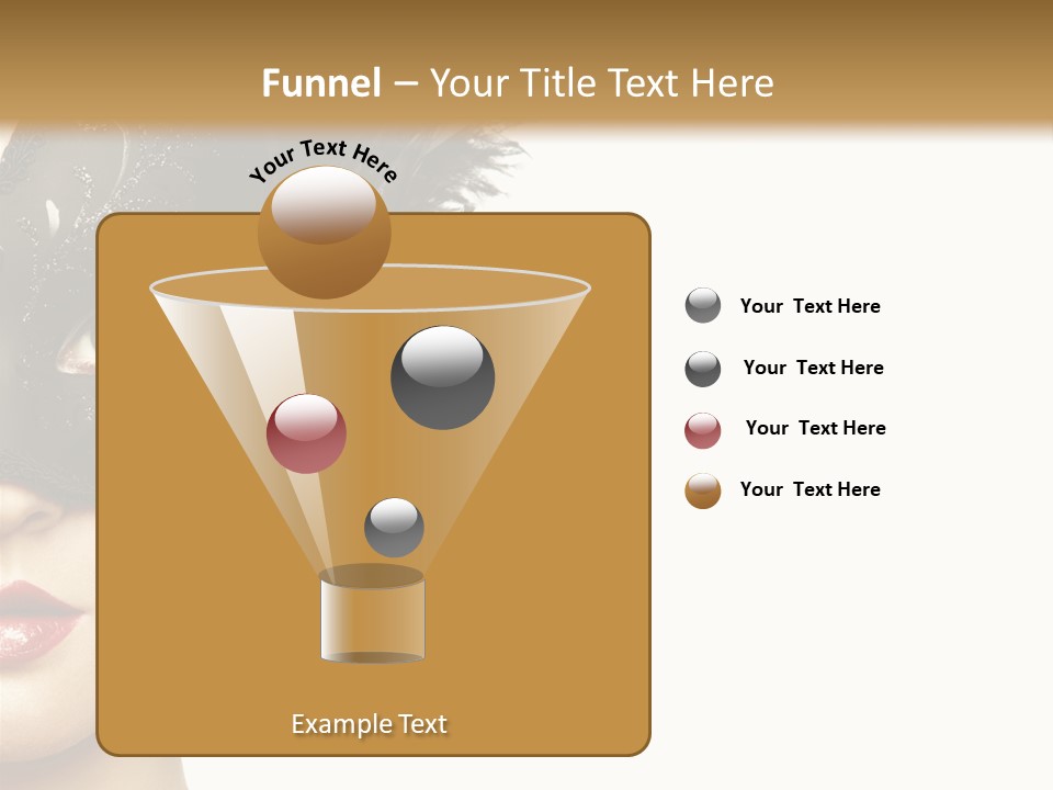 Woman Beautiful Black PowerPoint Template