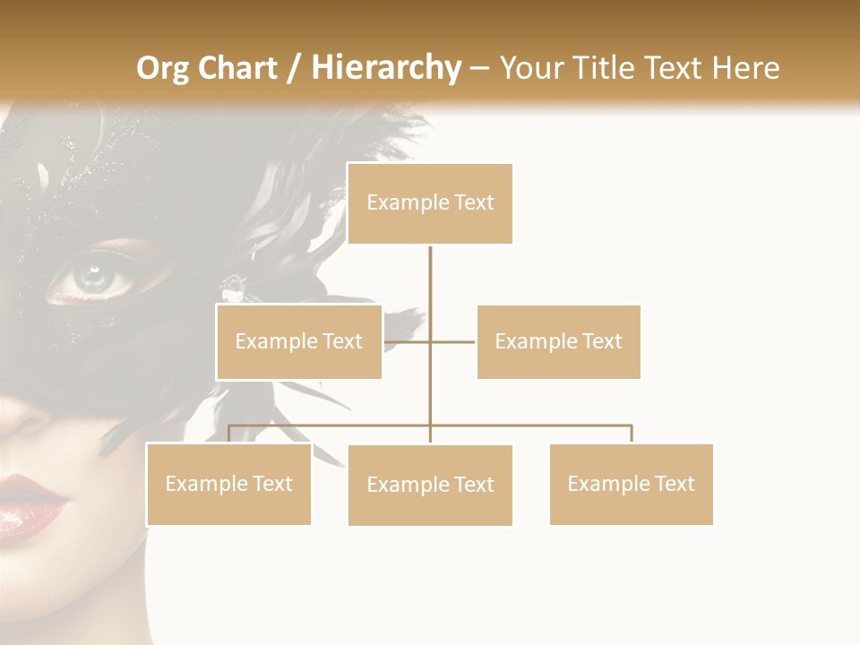 Woman Beautiful Black PowerPoint Template