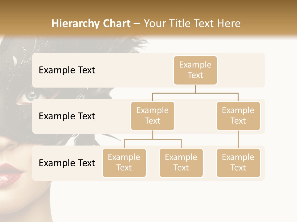 Woman Beautiful Black PowerPoint Template
