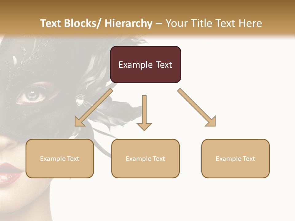 Woman Beautiful Black PowerPoint Template