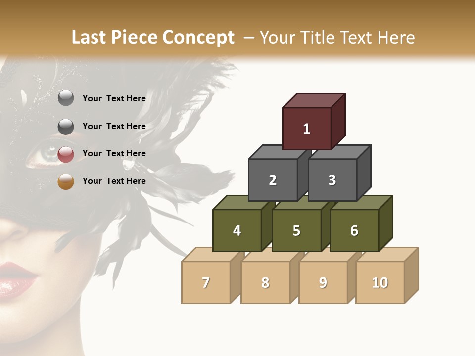 Woman Beautiful Black PowerPoint Template