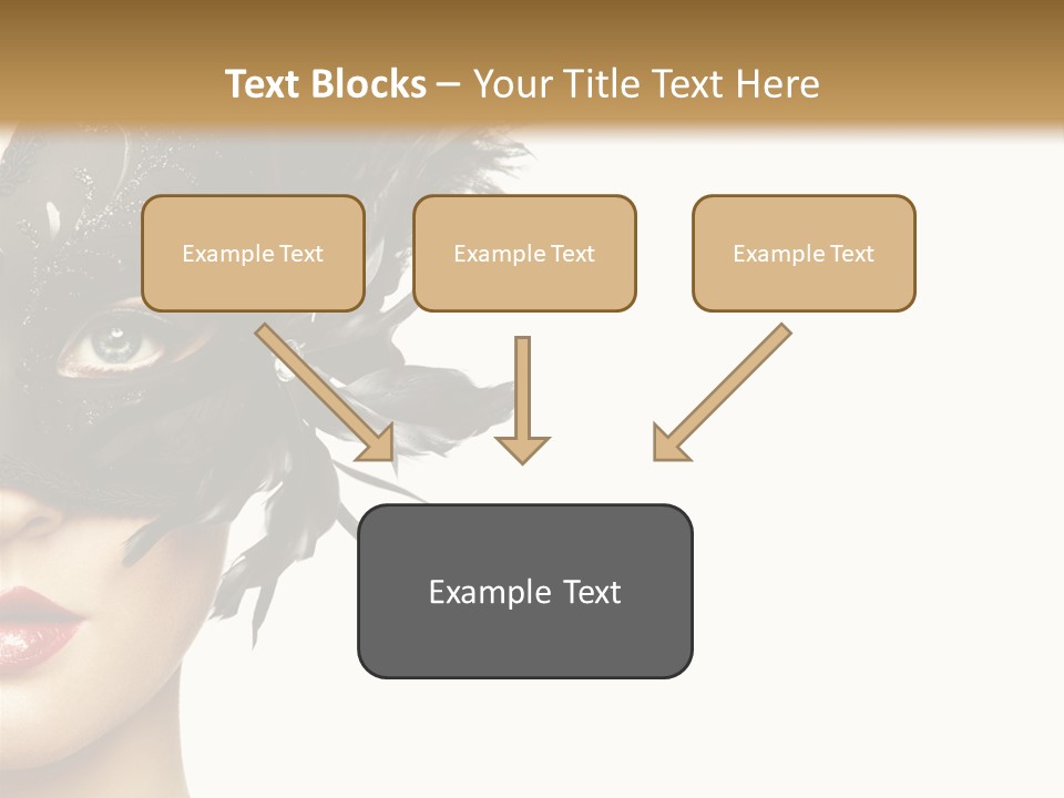 Woman Beautiful Black PowerPoint Template