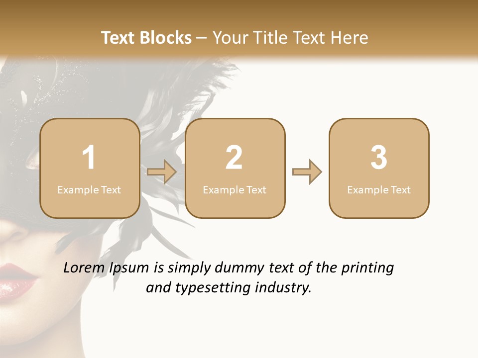 Woman Beautiful Black PowerPoint Template