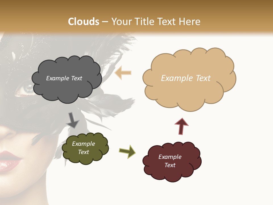 Woman Beautiful Black PowerPoint Template